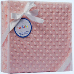 Manta topo de terciopelo rosa maquillaje