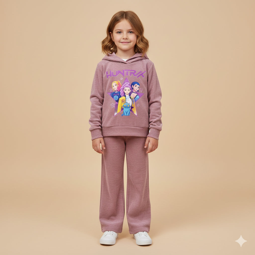 Chandal de niña micropana K- Pop rosa viejo  - Pronta Moda