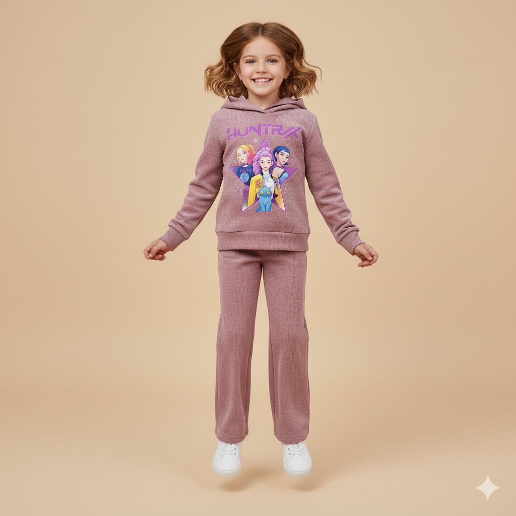 Chandal de niña micropana K- Pop rosa viejo  - Pronta Moda