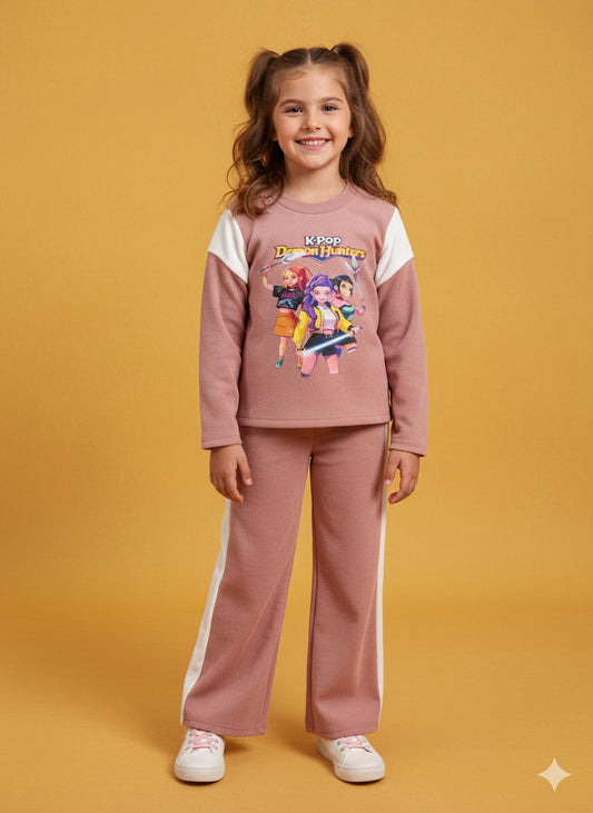 Chandal de niña K- Pop rosa maquillaje - Pronta Moda