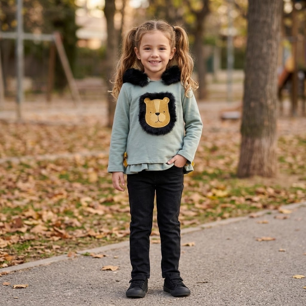Sudadera niña León Agropolis - Basmarti