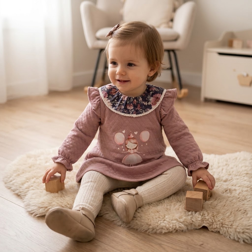 Vestido bebé niña princesa Basmarti