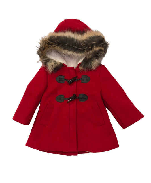 Abrigo paño - Frontal - Moda Infantil Chicle