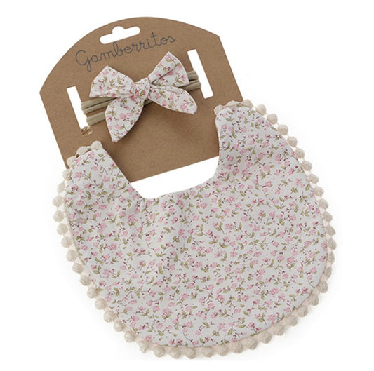 Babero y lazo Gamberritos - Frontal - Moda Infantil Chicle