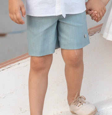 Bermuda niño Basmarti colección 2024 - Frontal - Moda Infantil Chicle
