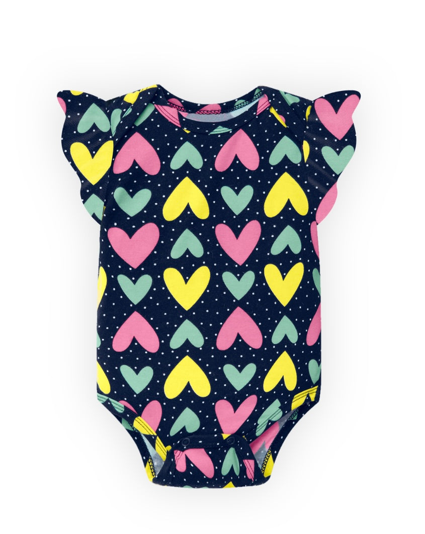 Body + short de niña bebé - Frontal - Moda Infantil Chicle