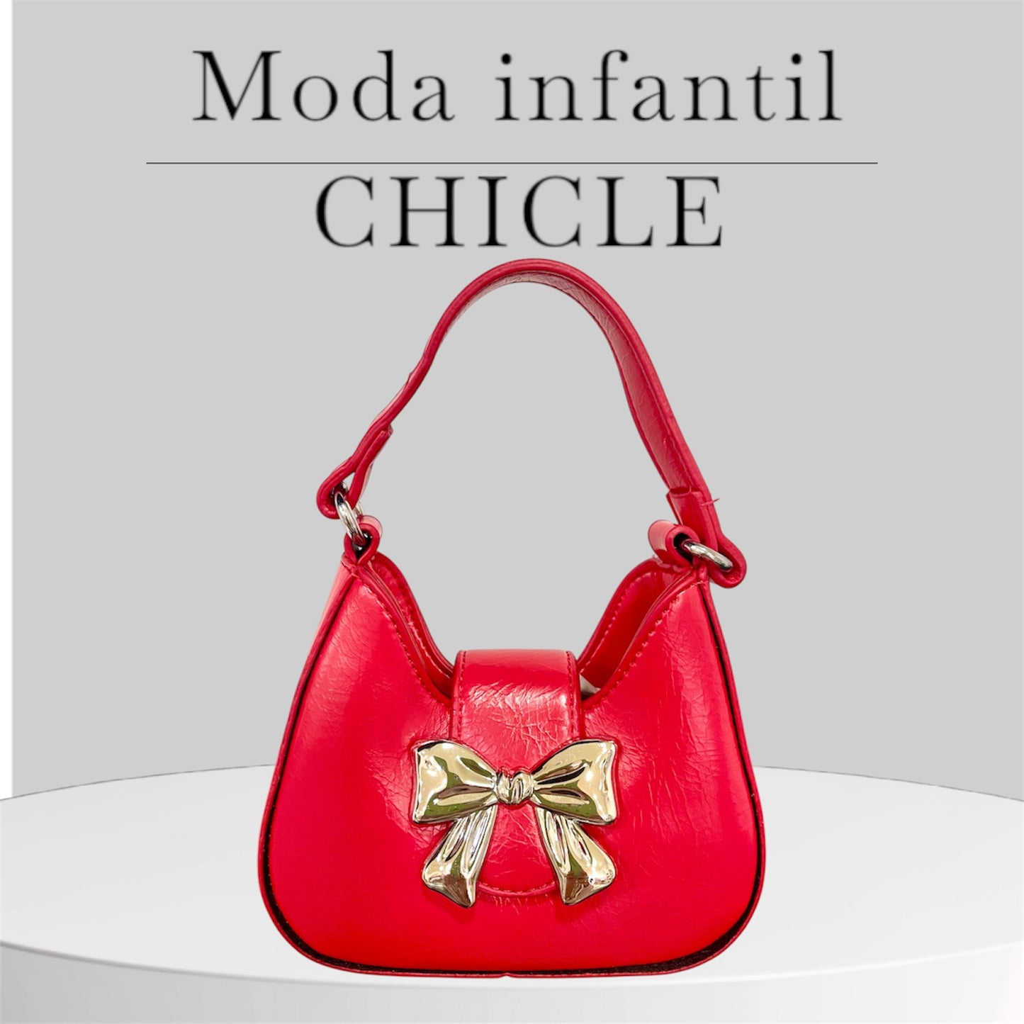 Bolso de niña en rojo - Detalle 3 - Moda Infantil Chicle