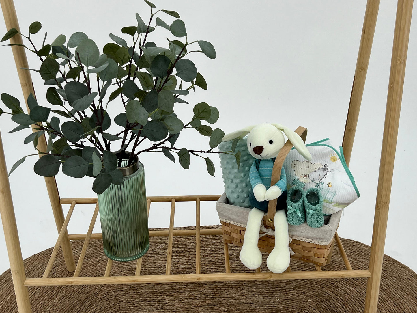 Cesta en verde - Detalle 2 - Moda Infantil Chicle