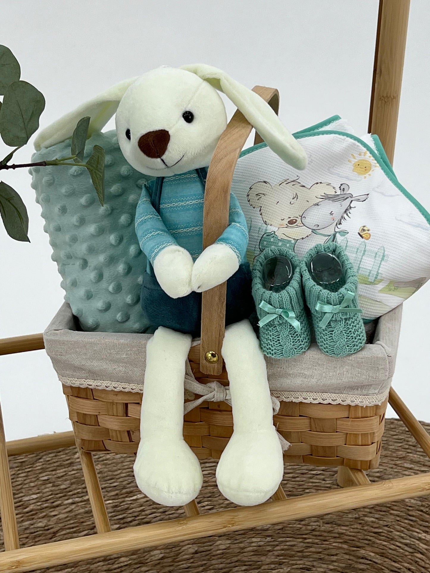 Cesta en verde - Frontal - Moda Infantil Chicle