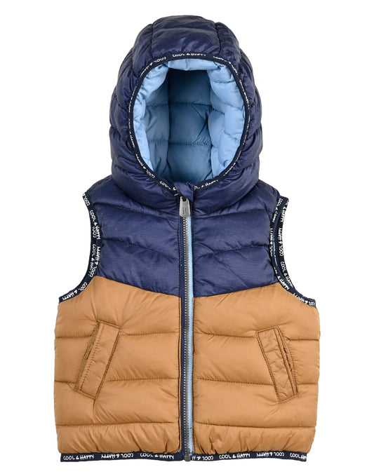 Chaleco bebé niño reversible Energiers - Frontal - Moda Infantil Chicle