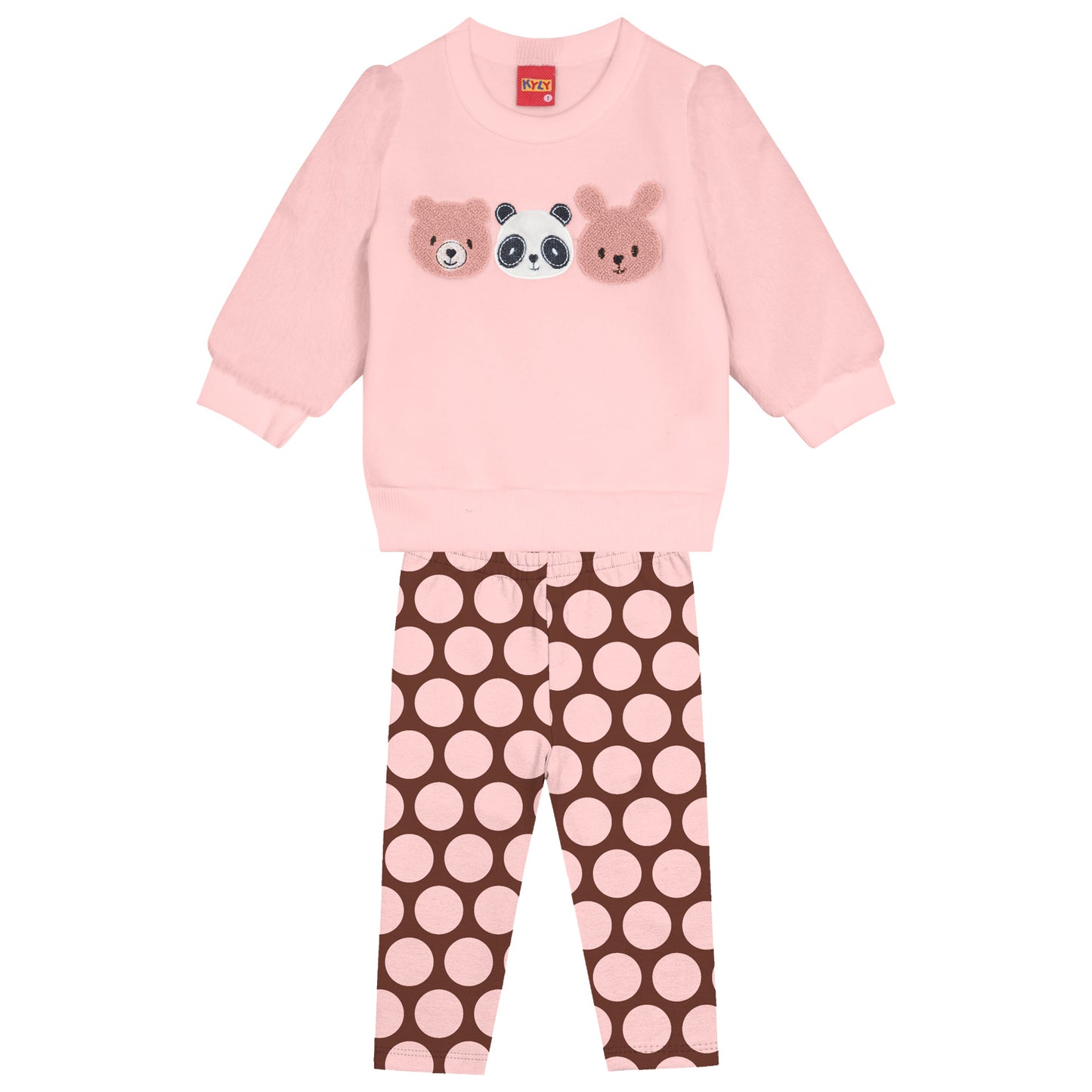 Chandal niña en color rosa - Kyly invierno 2024 - Frontal - Moda Infantil Chicle