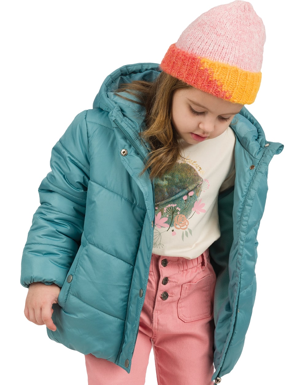 Chaqueta niña menta Energiers - Detalle 3 - Moda Infantil Chicle