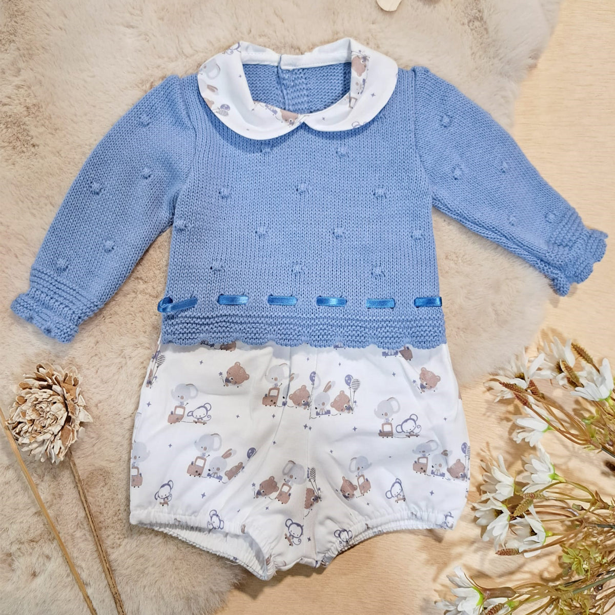 Conjunto bebé niño animalitos - Baby Ferr - Frontal - Moda Infantil Chicle