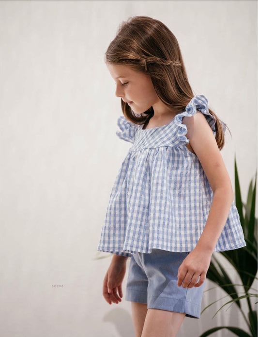 Conjunto niña de Primavera verano 2024 de Coco Acqua - Frontal - Moda Infantil Chicle