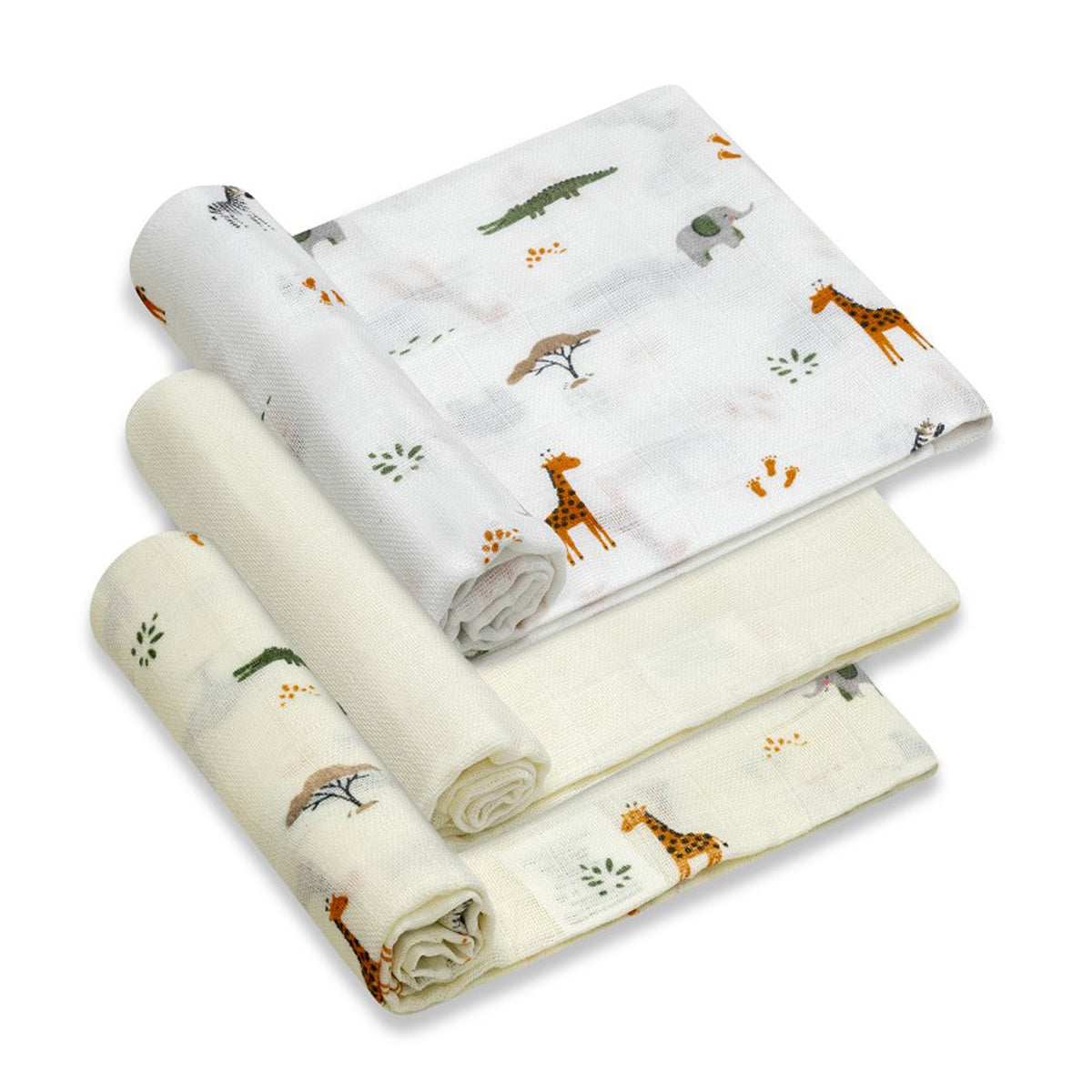Muselina o gasas 100% algod�n colecci�n Savanna - Interbaby (80X80) - Detalle 1 - Moda Infantil Chicle