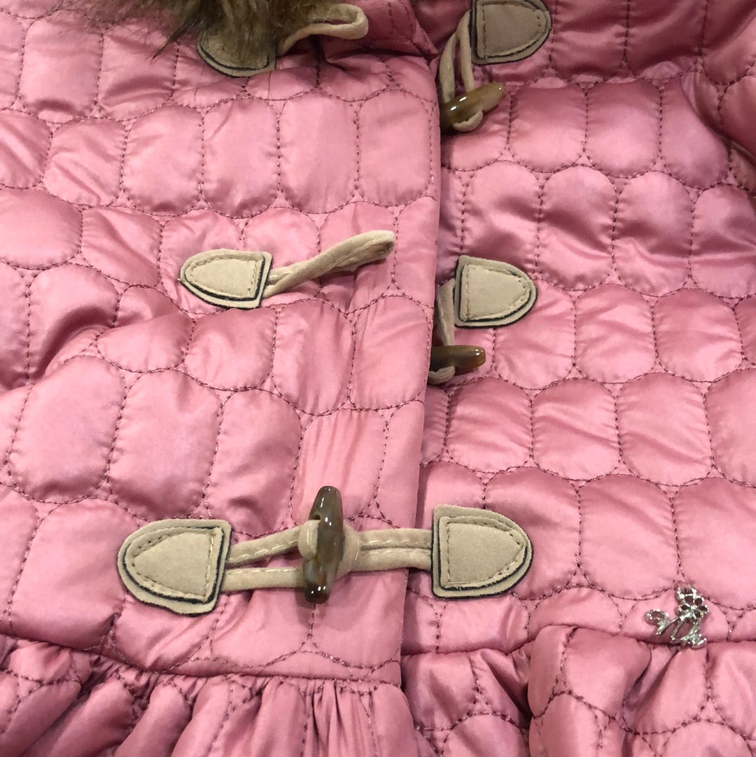 Parka en rosa empolvado - Detalle 1 - Moda Infantil Chicle