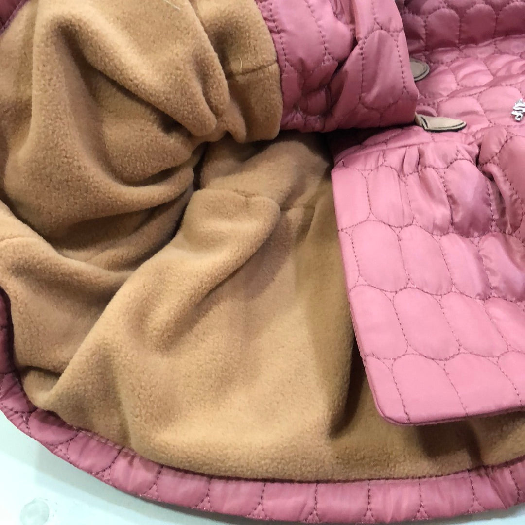 Parka en rosa empolvado - Detalle 4 - Moda Infantil Chicle