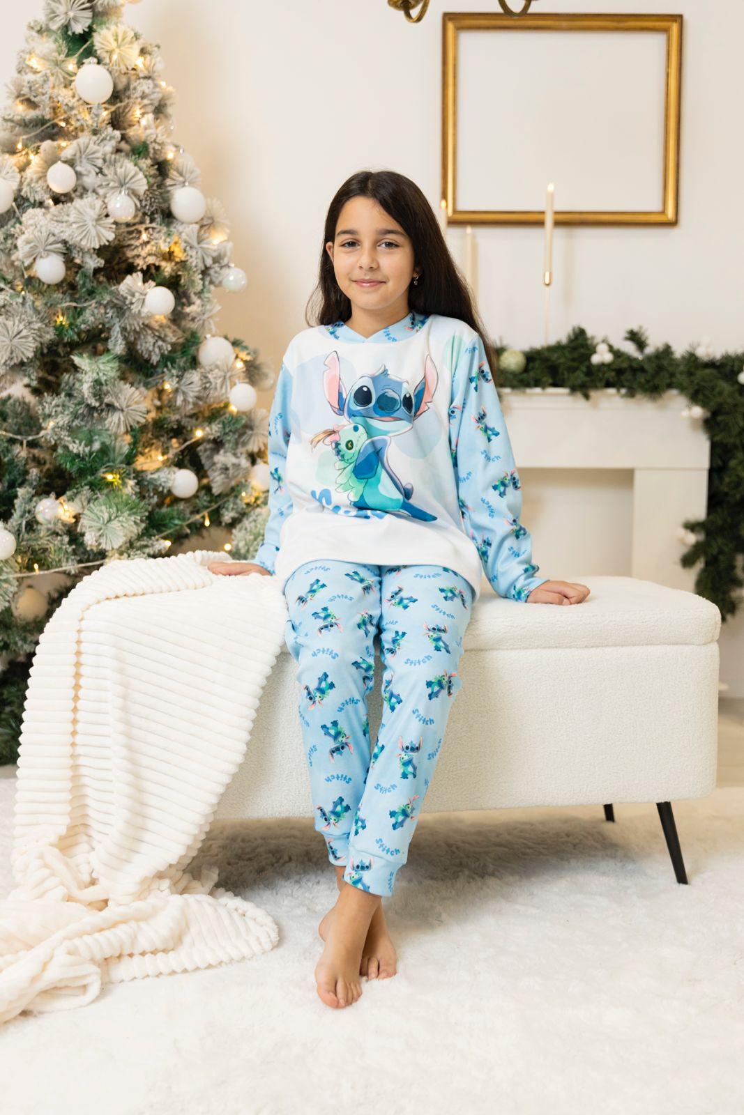 Pijama de Stitch - Frontal - Moda Infantil Chicle