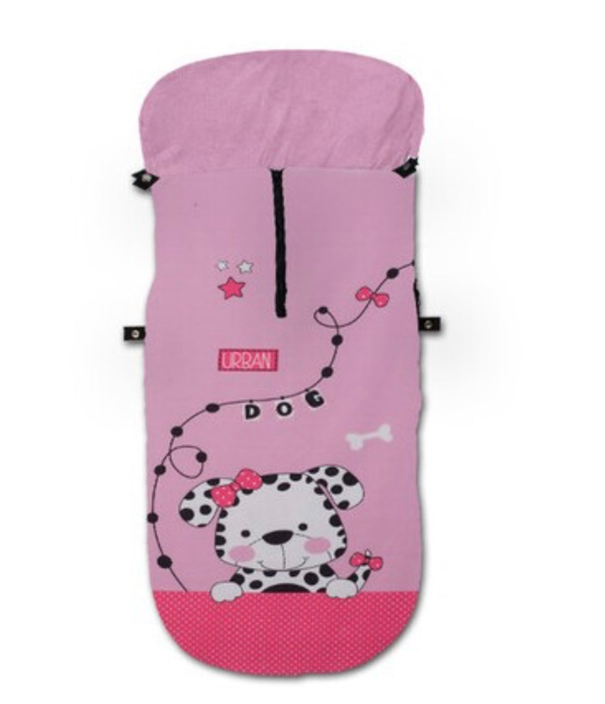 Saco de paseo universal en rosa - Frontal - Moda Infantil Chicle