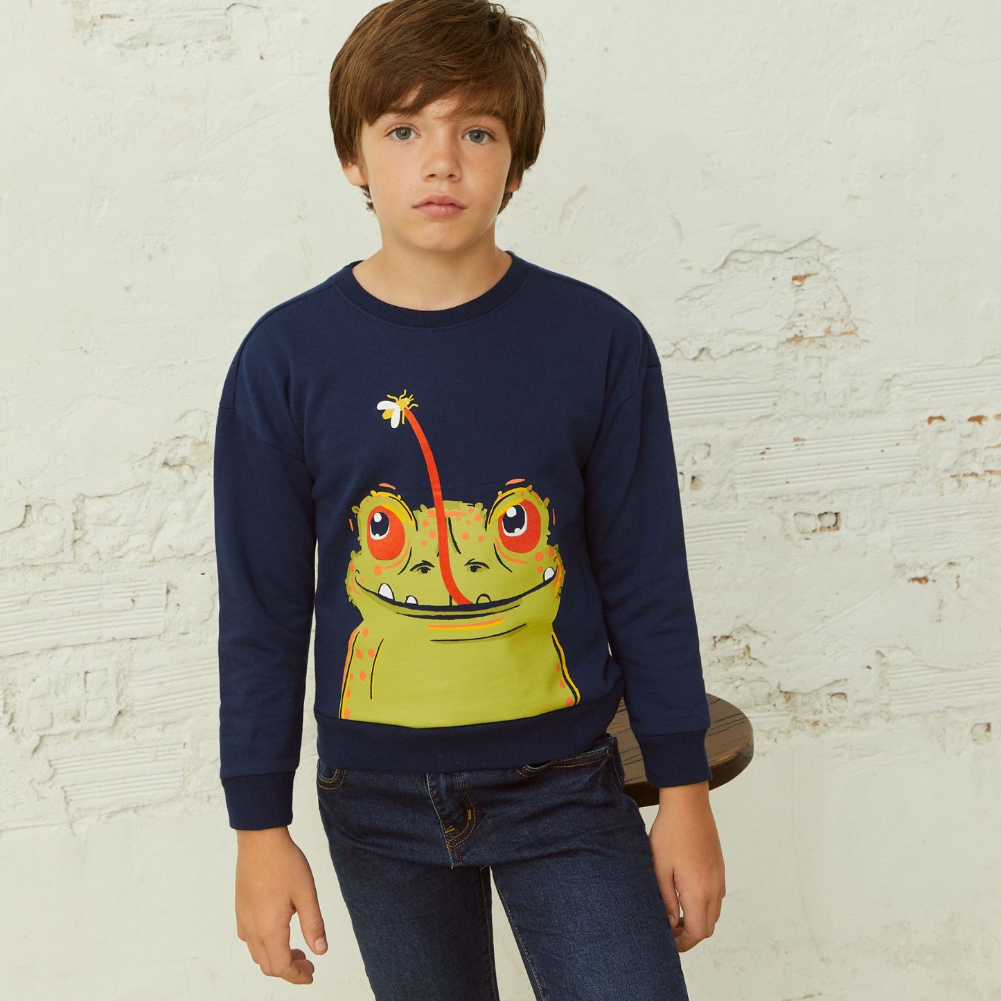 Sudadera rana - Newness - Detalle 3 - Moda Infantil Chicle