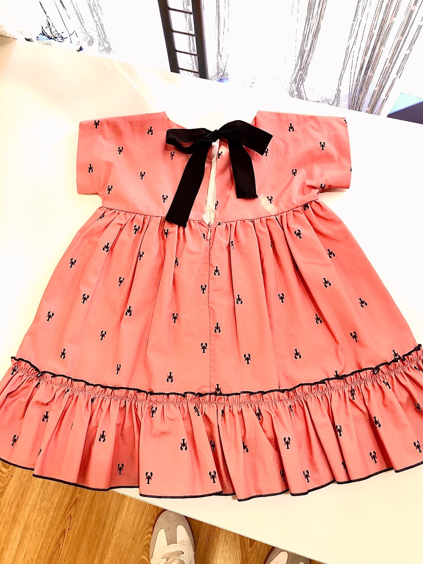 Vestido de niña en color teja - Babiné verano 2023 - Detalle 1 - Moda Infantil Chicle