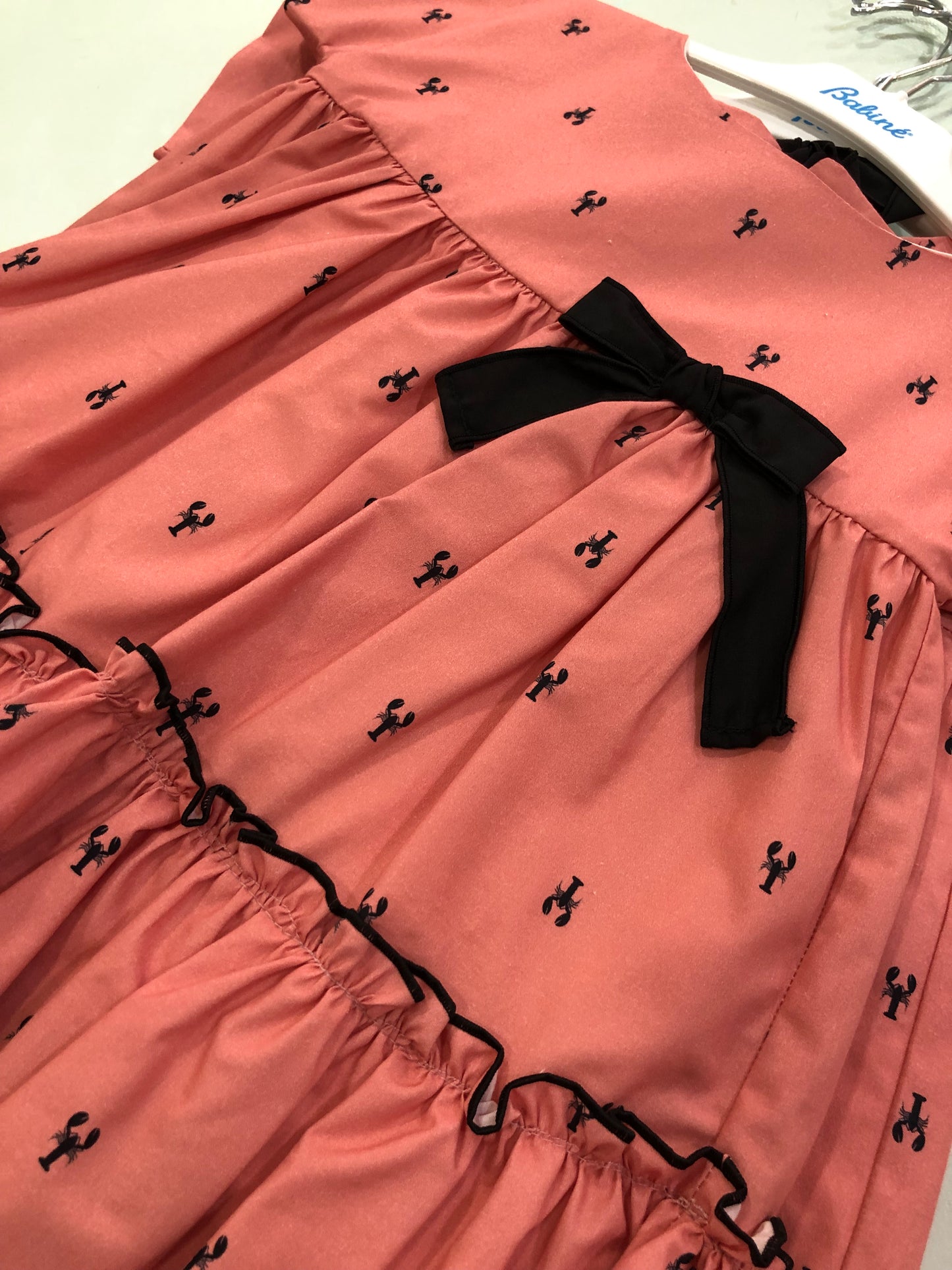 Vestido de niña en color teja - Babiné verano 2023 - Detalle 4 - Moda Infantil Chicle