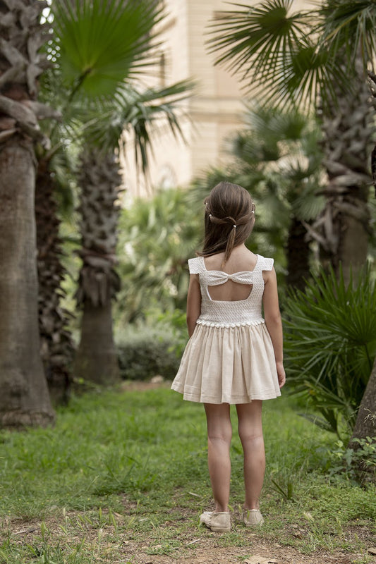 vestido de niña primavera de Coco Acqua - Frontal - Moda Infantil Chicle