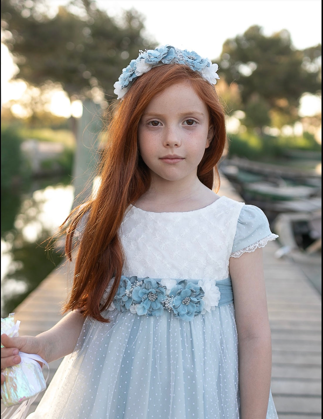 Vestido ni�a de Coco Acqua Colecci�n 2024 Ceremonia - Detalle 4 - Moda Infantil Chicle