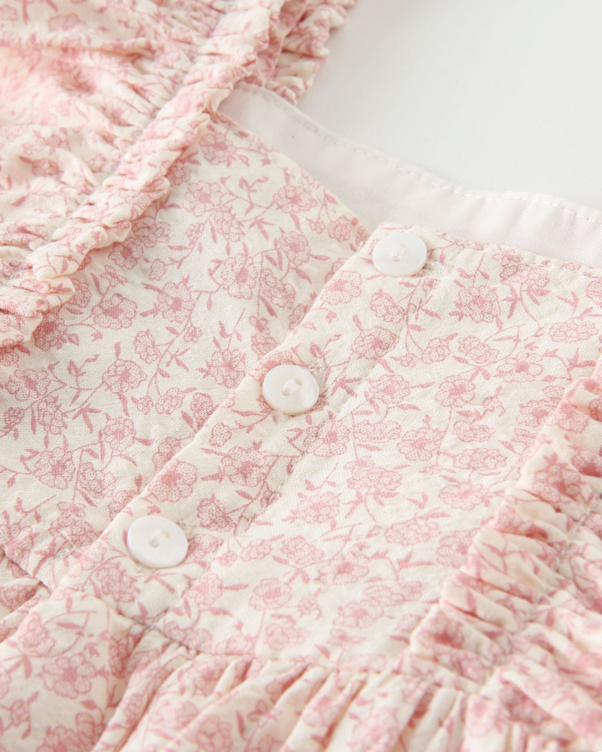 Vestido ni�a floral rosa - Newness - Detalle 4 - Moda Infantil Chicle