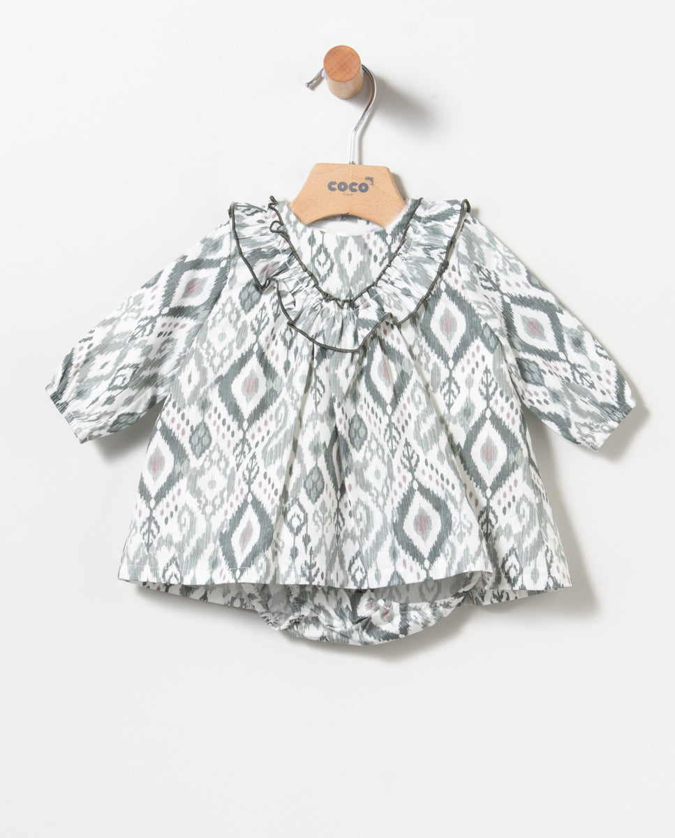 Vestido niña bebé de Coco Acqua - Frontal - Moda Infantil Chicle