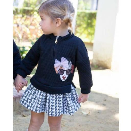 Vestido niña bebé de invierno 2022 Nekenia - Frontal - Moda Infantil Chicle