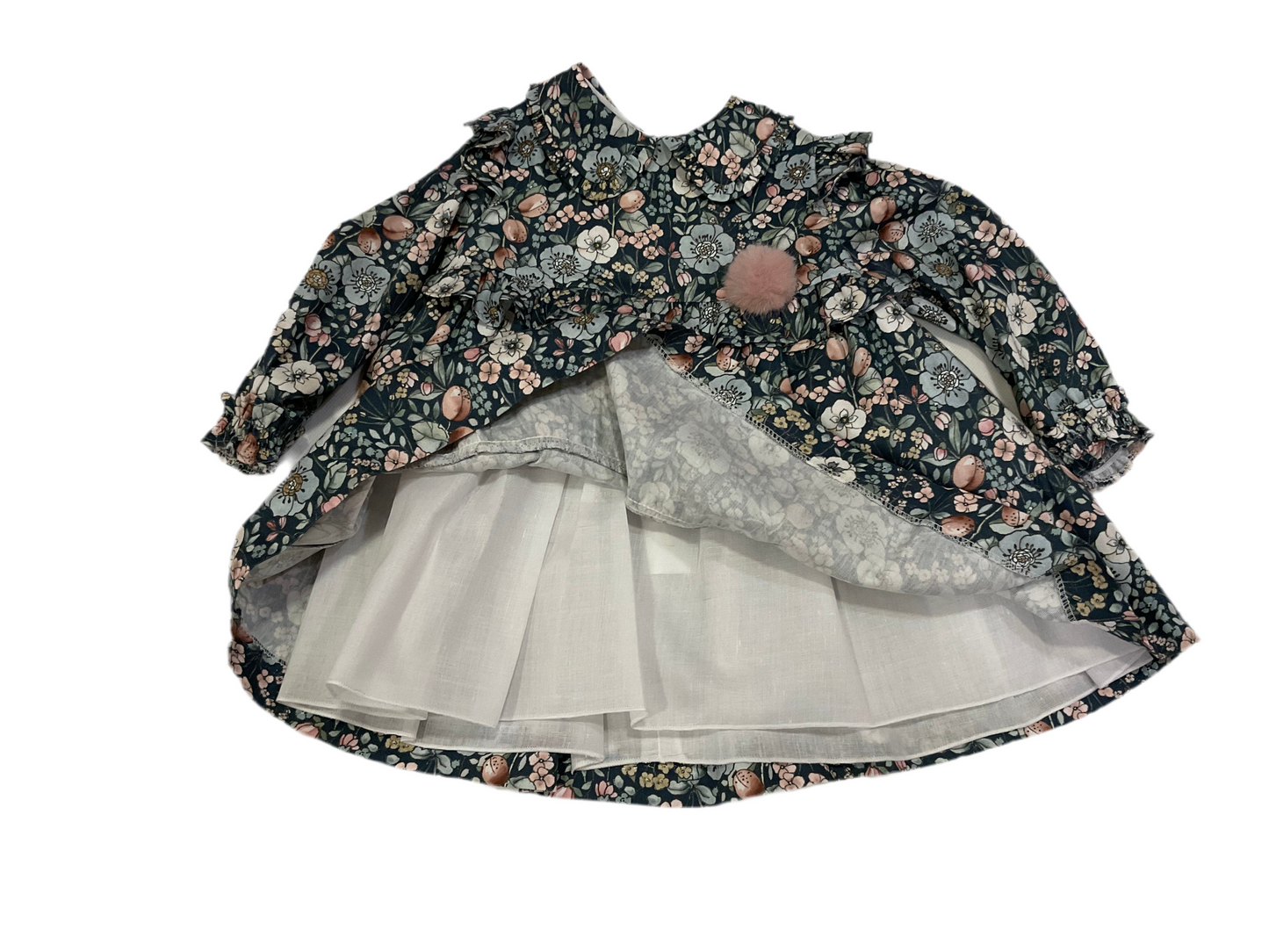 Vestido niña floral - Basmarti - Detalle 4 - Moda Infantil Chicle