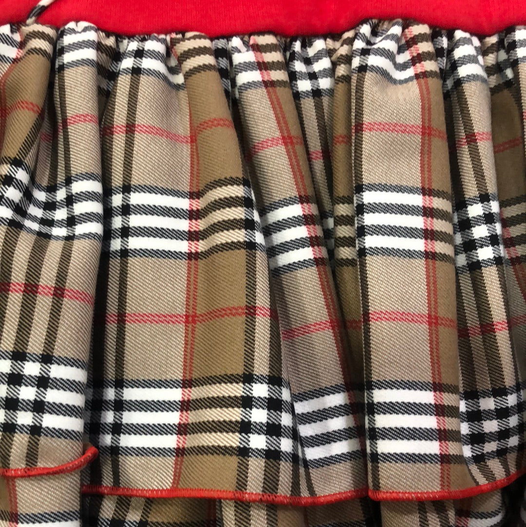 Vestido rojo de niña de invierno 2022 de Nekenia - Detalle 1 - Moda Infantil Chicle