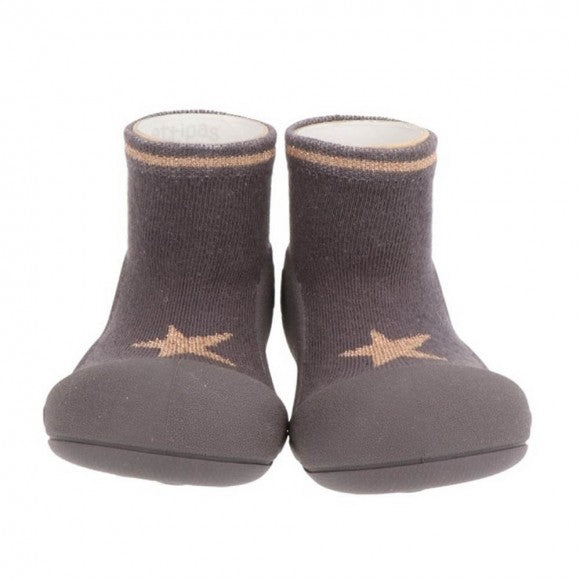 Zapatos Attipas · OOShiny Star Charcoal - Frontal - Moda Infantil Chicle