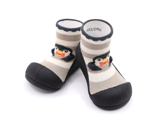 Zapatos Attipas · Penguin Black - Frontal - Moda Infantil Chicle