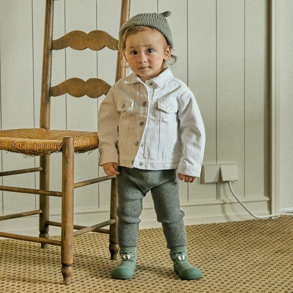Zapatos Attipas · Sea Lion Khaki - Detalle 4 - Moda Infantil Chicle