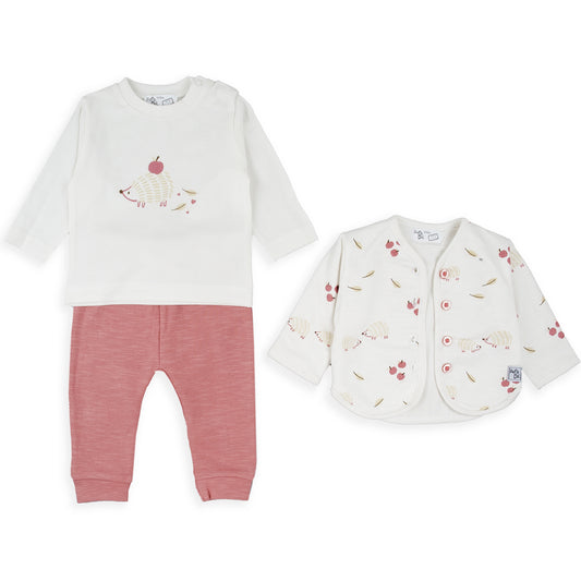 Conjunto bebé niña 3Pz erizos - Babybol