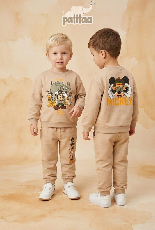 Chandal niño de Micky en beige - Patitta