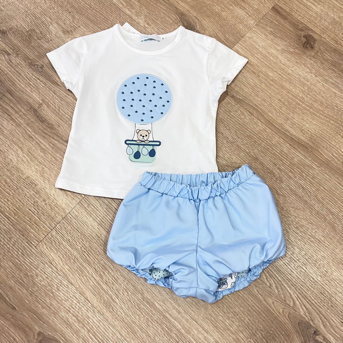 Conjunto globo con oso de  Bebé Niño