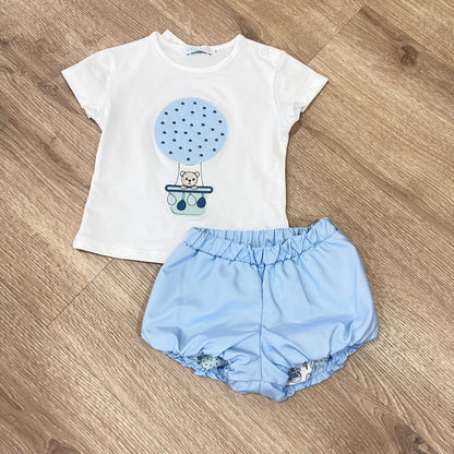Conjunto globo con oso de  Bebé Niño