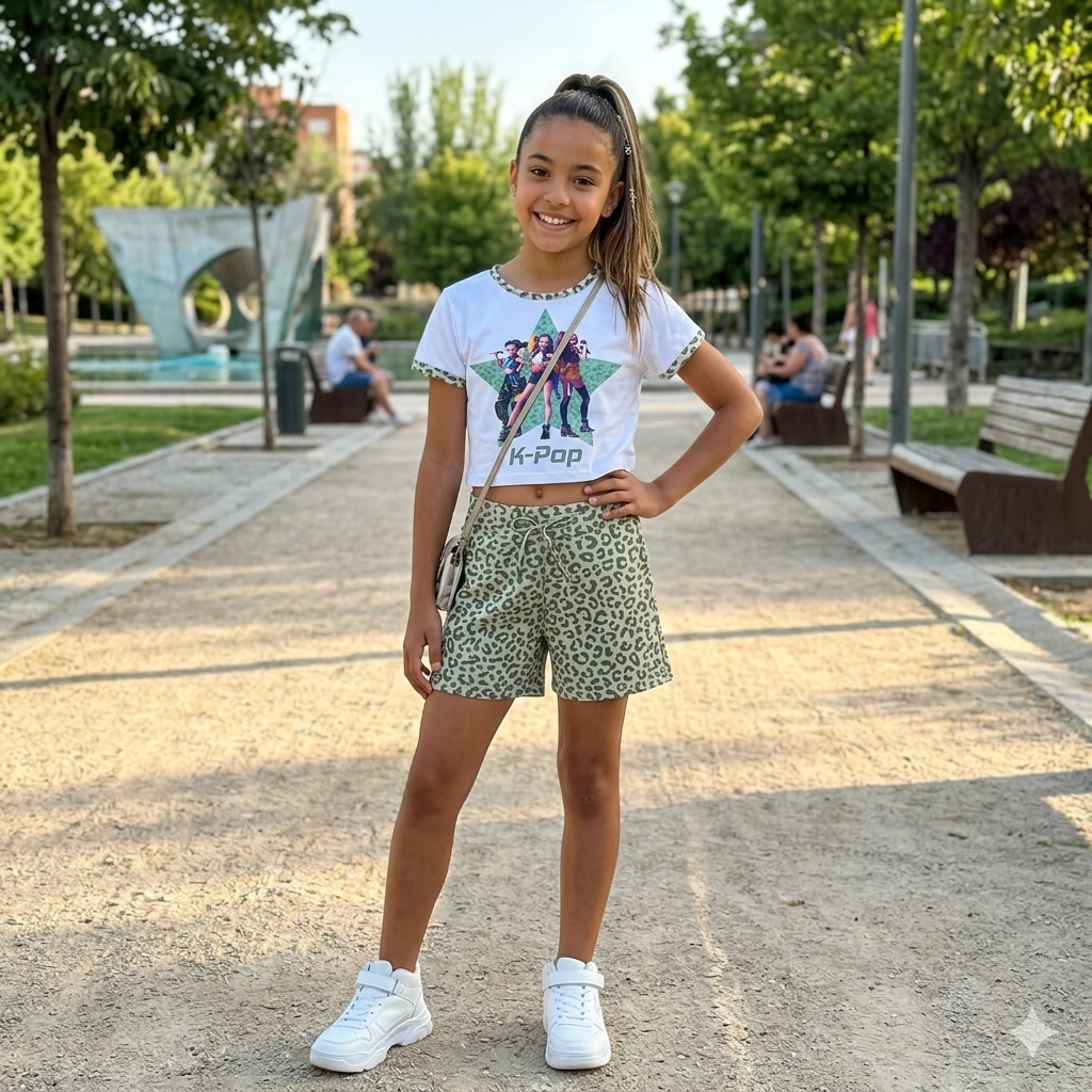 Conjunto verde K-pop - Pronta Moda