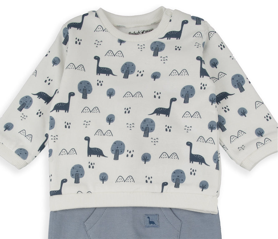 Chandal bebe dinosaurio azules - Babybol