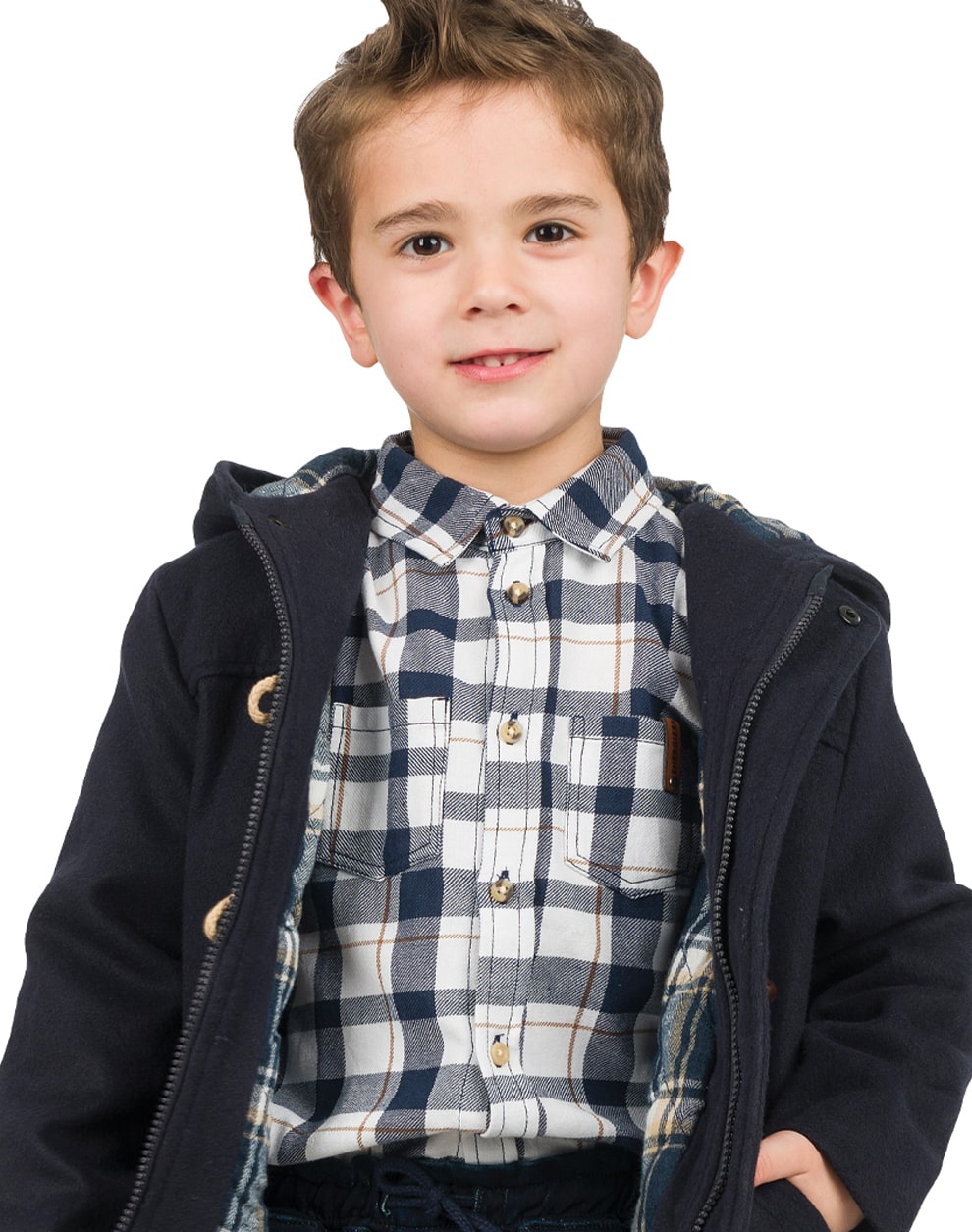 Camisa cuadros para niños - Energiers