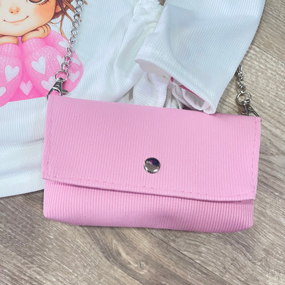 Camiseta muñeca corazones con bolso, de niña - Pronta moda