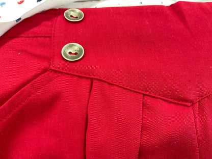 Conjunto niña blusón plumeti  y short rojo - Coco Acqua 2025
