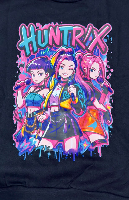 Sudadera negra unisex, de K-Pop - Pronta moda