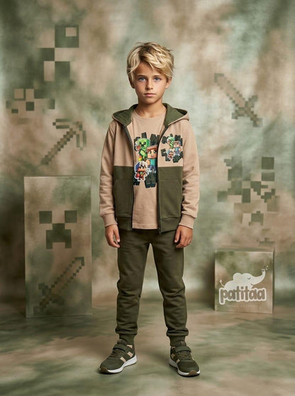 Conjunto niño 3PZ Minecraft