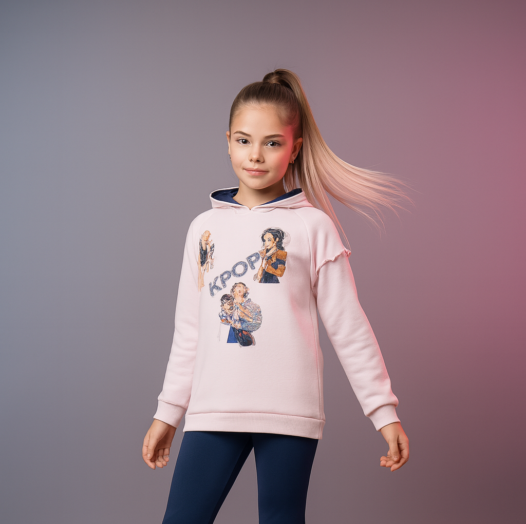 Conjunto rosa  K- Pop - Pronta Moda