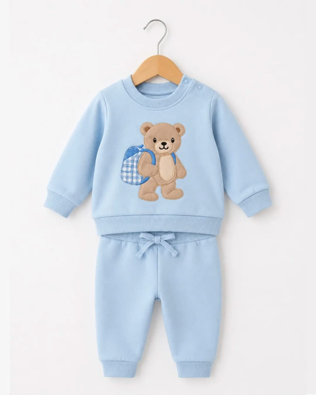 Chándal bebé niño en azul con oso