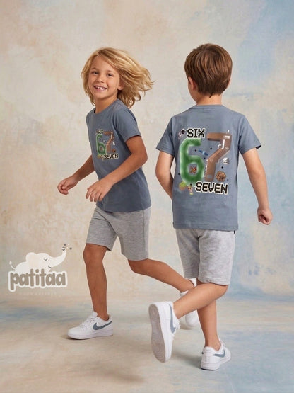 Conjunto niño six seven azul